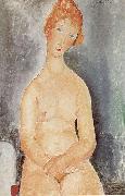 Amedeo Modigliani Seated Nude oil on canvas